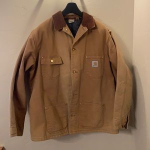 Men’s XL Carhartt Duck Blanket-Lined Chore Coat Vintage